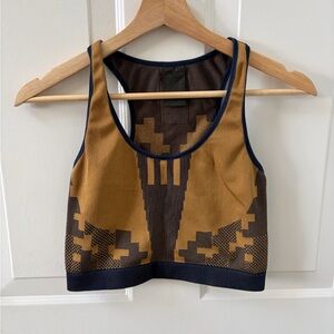 Adidas Navy and Brown Sports Bra